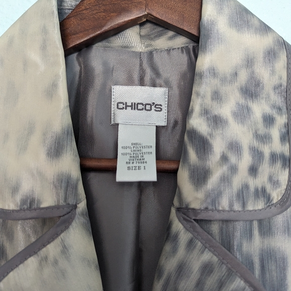 Chico's, Size 1 (Medium/US size 8), Blazer - Picture 3 of 6